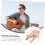 Adjustable Wooden Guitar Footstool with Foldable Design for Practice and Performance 5