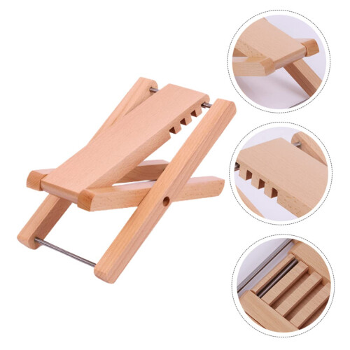 Adjustable Wooden Guitar Footstool with Foldable Design for Practice and Performance 2