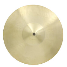 12 Inch Brass HiHat Cymbal for Beginners, Bright Tone Drum Set Cymbal with Durable Brass Construction
