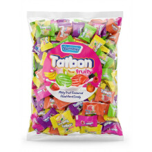 1kg Fruit Filled Hard Candy Bulk Bag | Milky Centre Individually Wrapped Boiled Bonbons Sweets