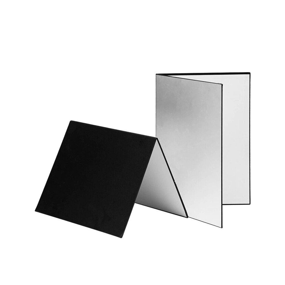 A4 Foldable 3In1 Photography Reflector Board For Product And Food Photography Black/White/Silver 9070919752018