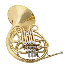 Professional Double French Horn Gold Brass with Wide Tonal Range and Ergonomic Comfortable Grip