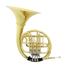 Professional Bb French Horn Brass with Smooth Rotary Valves and Case for Orchestra Performance