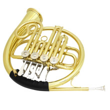 Professional Double French Horn F/Bb Key Gold Plated Brass with Case for Concert Performance