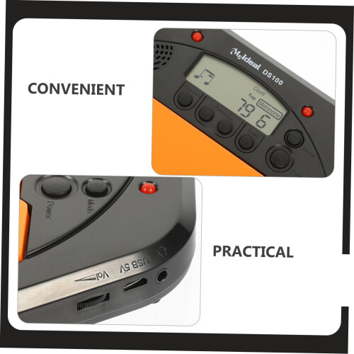 Electronic Drum Pad with Builtin Metronome, LCD Display, Shockproof Design for Beginners 2