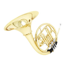 Professional Bb French Horn 3 Keys Brass Nickel Silver Plated with Case for Orchestra Performance
