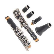Bb 17 Key Beginner Clarinet ABS Body with Durable Nickelplated Keys and Complete Starter Set