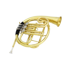 Professional Bb French Horn 3 Keys Brass with Smooth Rotary Valves and Detachable Construction