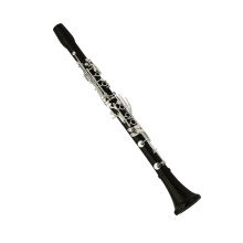 Bb Ebony Clarinet 18 Keys with Silver Plated Finish for Beginners and School Band