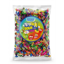 1kg Trofle Sour Filled Individually Wrapped Chews | Extreme Tangy Bulk Sharing Sweets