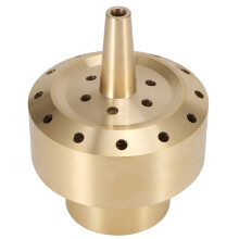 Brass Fountain Nozzle 1.5 Inch DN40 Large Volume Flower Spray Pond Fountain for Waterscape Decoration