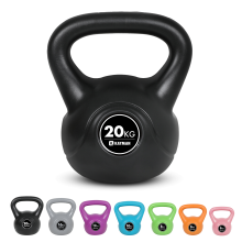 Kayman Kettlebell 20KG Ergonomic Handle & Flat Bottom for Stability Home Gym