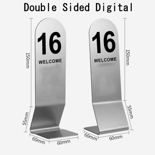 Stainless Steel Table Numbers 1