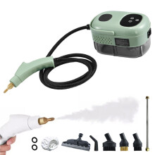 Handheld Steam Cleaner with Adjustable Temperature, Large 1100ml Tank for Home Kitchen Bathroom Cleaning (Green)
