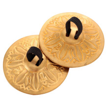 Finger Cymbals Belly Dance Copper 2pcs Clear Bright Tone Comfortable Fit Rhythm Training Aid