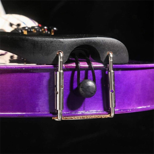 1/4 Size Kids Violin Beginner Student with Case Bow Shoulder Rest Metal Strings Purple 1
