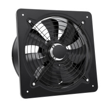 12 Inch Wall Mounted Exhaust Fan 125W Airflow 2000m³/h for Bathroom Attic Window Basement