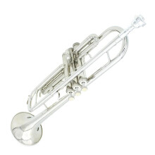 B Flat Trumpet Professional Brass with Bright Projecting Tone for Beginners and Stage Performance