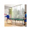 9FT Folding Tennis Table, with 8 Wheels, for Indoor Use, Green 5