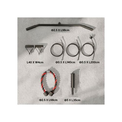 Weight Pulley System, Cable Pulley System for Home Gym, Cable Machine LAT Pull Down Attachment for Biceps Curl, Tricep, Arm Workouts 2