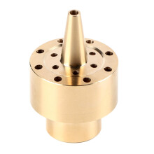Brass Internal Thread Fountain Nozzle for Garden Pond, Durable MultiLayer Water Spray Head