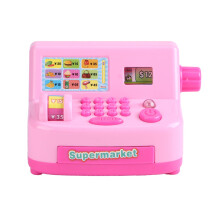 Caja registradora de juguete educativo para niños, juego de imitación con sonidos reales y escáner funcional, fomenta el aprendizaje de