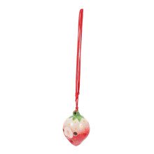 Strawberry Ocarina for Beginners, Cute Porcelain 6Hole Instrument with Clear Tone and Hanging Rope