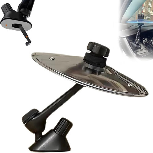 Car Vent Cymbal with Authentic Metallic Tone, Adjustable Clip for Dashboard, Mini Drum Gift Silver 1
