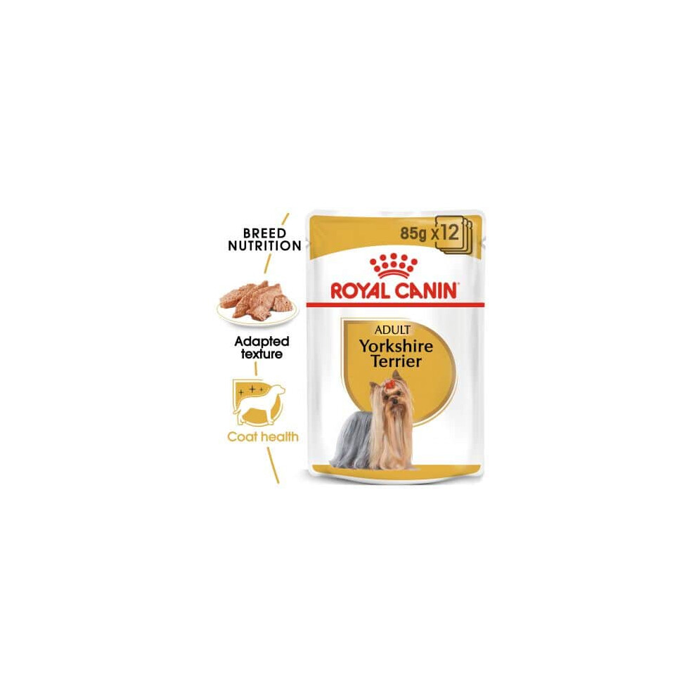 Royal Canin Yorkshire Terrier Adult Wet Dog Food Pate 24 X 85G