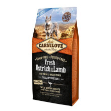 Carnilove Fresh Ostrich & Lamb Dry Dog Food for Small Breeds 6 kg