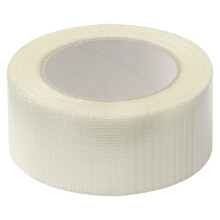 Clear Crossweave Reinforced Tape 50mm x 50m Heavy Duty High Tensile Strength Tape for Bundling and Packaging