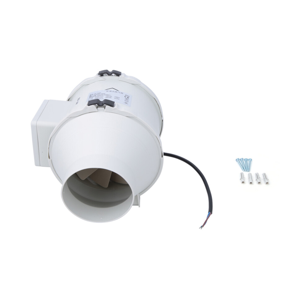 Inline Fan Quiet Operation Radon Mitigation Fan Low Energy Consumption Water Hardened Motor Thermally Protected Motor Sealed Seams Commercial 9482828214745