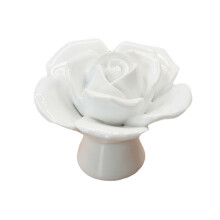 Bloemmotief kastknoppen, keramische vintage rozen ladeknoppen, elegante handgrepen voor dressoirs en kasten, modieuze Europese design hardware