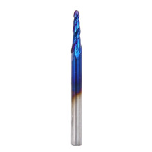 Vollhartmetall-CNC-Fräser mit fortschrittlicher Schneidgeometrie, Kugelfräser mit blauer Nano-Beschichtung für erhöhte Haltbarkeit, geeignet für