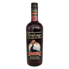 Goslings Black Seal Rum 70cl. ABV 40% Alcohol-Premium Dark Rum from Bermuda.
