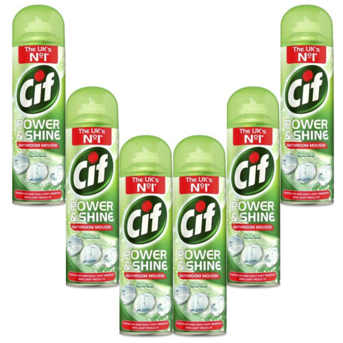 Cif Cif Mousse Bathrom Citrus Lemon - 500Ml - Pack of 6