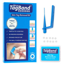 Original Tagband Skin Tag Remover, Small/Medium Removal Kit, Skin Tags (2mm-4mm) on Face & Body, Device Includes 10X Bands, Home Application in