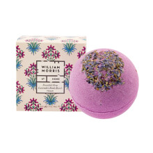 William Morris At Home Bath Bomb 200g, Calming Lavender Scent, Relaxing Sleep-Inducing Fragrance, Beauty Housewarming Gift, Infused with Mineral
