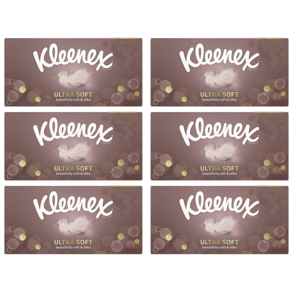 Kleenex Ultra Soft Facial Tissues ? 6 Standard Tissue Boxes