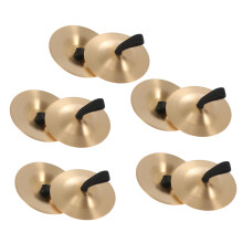 Finger Cymbals for Belly Dancing Clear Resonant Sound Durable Copper Build 10pcs Set for Adults