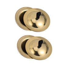 Copper Finger Cymbals for Belly Dancing, Easy Wear Zills with Bright Rhythmic Accents, 2 Pairs