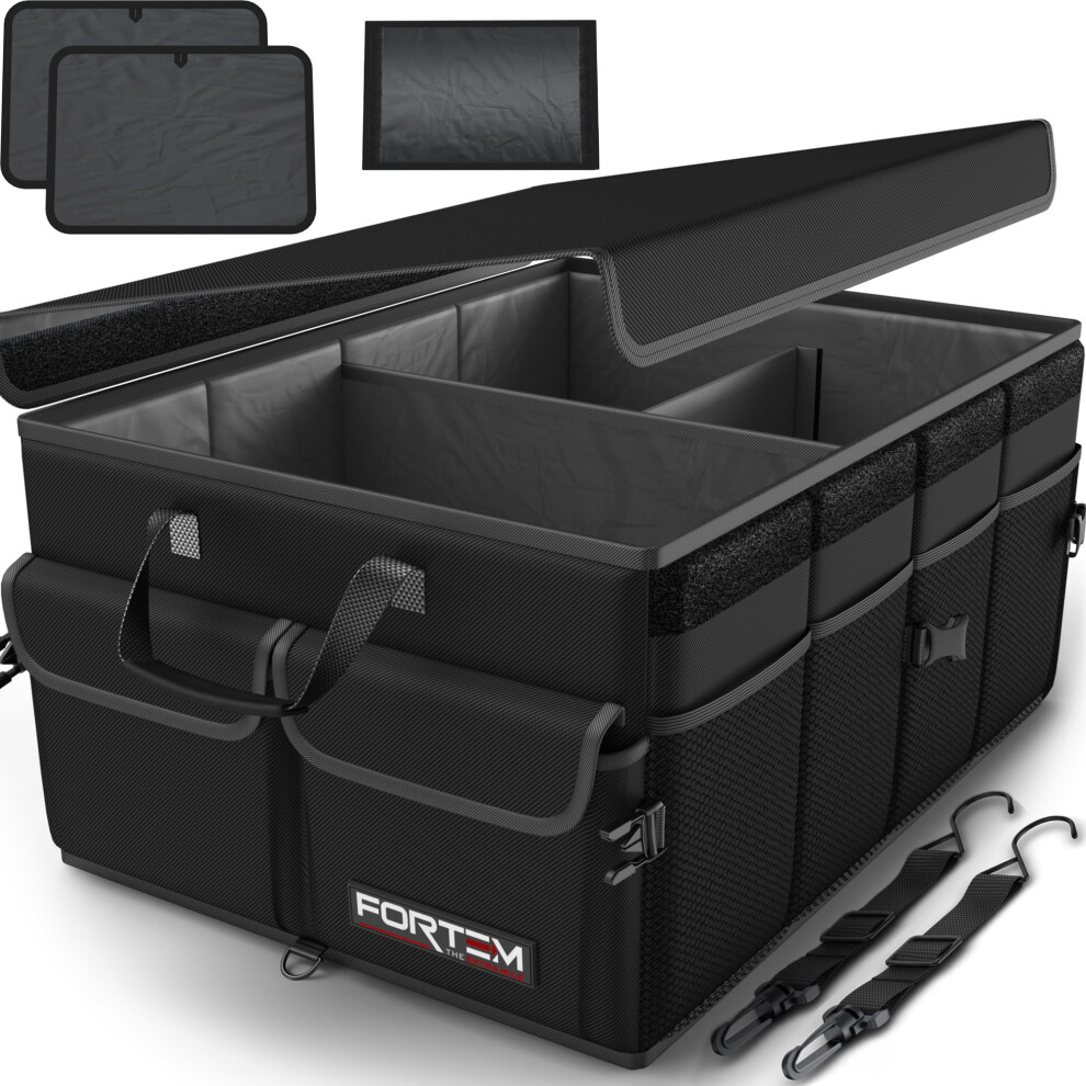 Fortem Car Boot Organiser, Collapsible Multi Compartment Suv Organizer 49263305