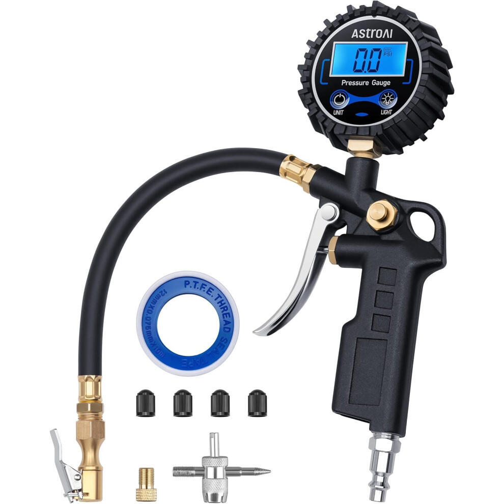 Astroai Digital Tyre Inflator With Pressure Gauge, 0.1 Display Resolut 81265800