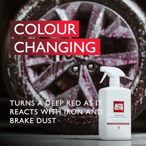 Autoglym Autoglym Advanced All Wheel Cleaner,1L – Colour Change Technology Reac 1