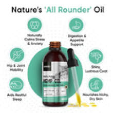 Pure Hemp oil 60ml for dogs puppies kittens cats Omega 3 6 9 Natural