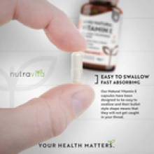 Vitamin E 400IU 100 Natural 90 Vegan Capsules Skincare Antioxidant Immunity