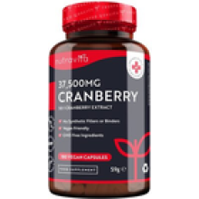 Cranberry 37500mg 180 Vegan Capsules Cystitis Urinary Bladder UTI Support