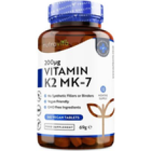 Vitamin K2 MK7 200mcg 365 Vegan Tablets Immune Bone Cardiovascular Health