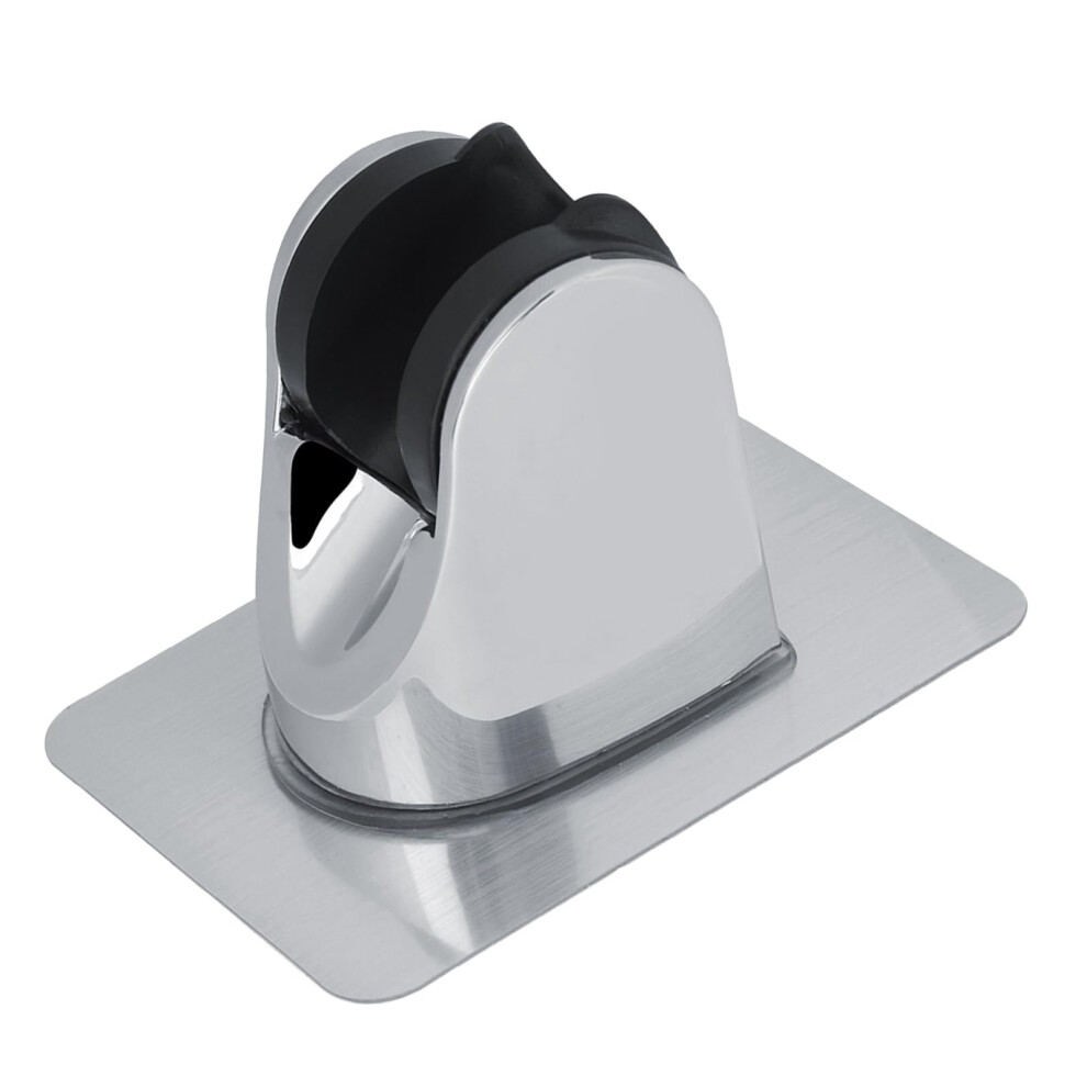 Adjustable Chrome Self Adhesive Shower Head Holder Bracket No Drill Wall Mount For Bathroom 9164114597359