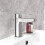 NES Home Modern Round Chrome Design Bathroom Basin Single Lever Mono Mixer Tap 3